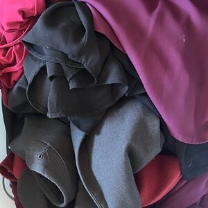 Mixed Women's Tops Bundle in Black, Wine, Gray, Burgundy